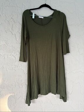 Pink Lily Olive Green casual dress
